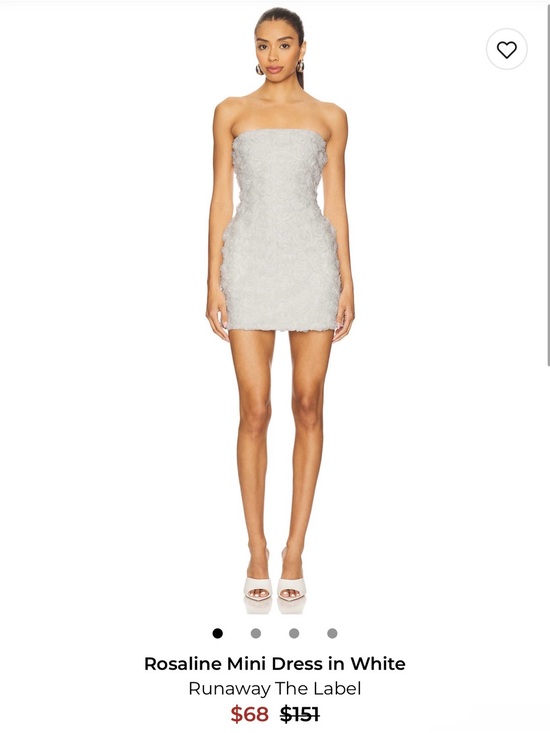 Runaway The Label Dresses & Skirts - Runaway The Label Rosaline Strapless Mini Dress in White